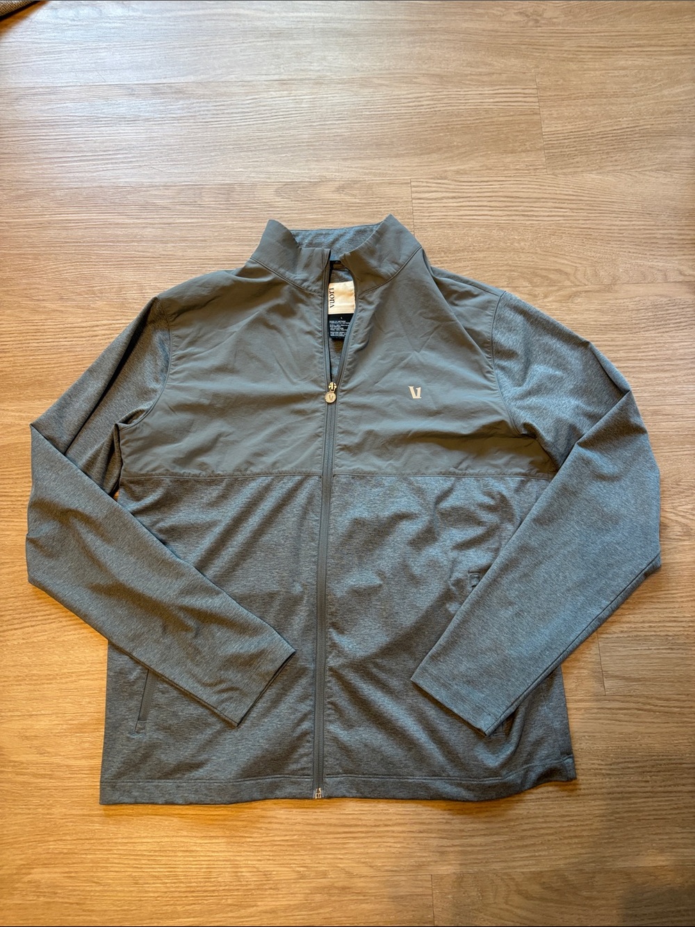 Vuori Men’s L Sunday Element Track Jacket V265 Blue Gray Heather